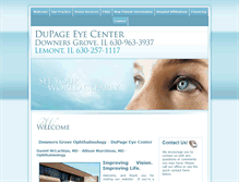 Tablet Screenshot of dupageeyecenter.com